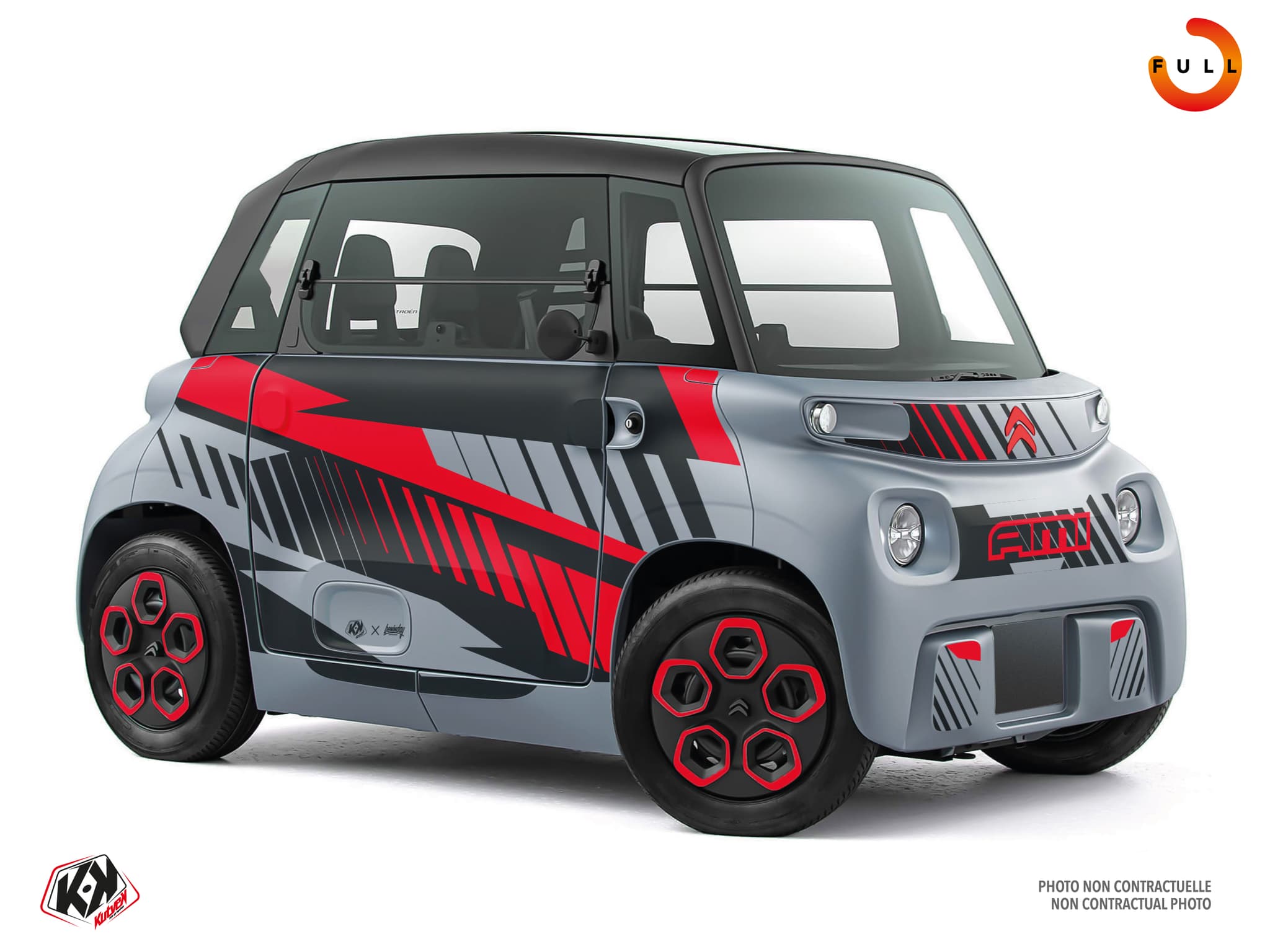 kit graphique golf cart citroën ami beat bleu