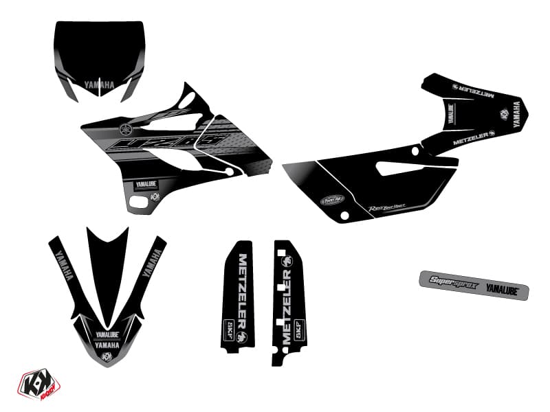 Yamaha 85 YZ Dirt Bike Black Matte Graphic Kit Black | 85 YZ | Kutvek - View 2