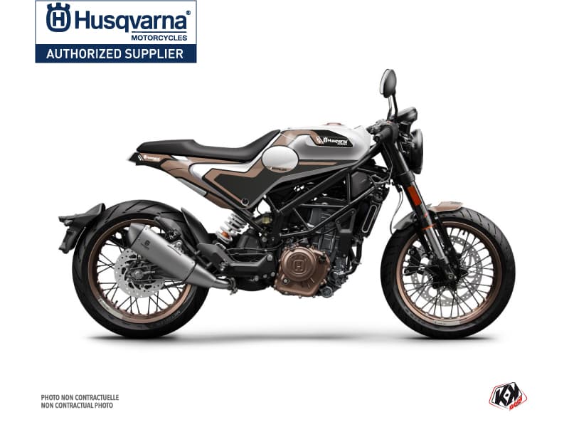 Kit Graphique Moto Bobber Husqvarna Vitpilen 401 Marron