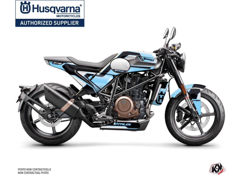 Kit Graphique Moto Bobber Husqvarna Vitpilen 701 Bleu