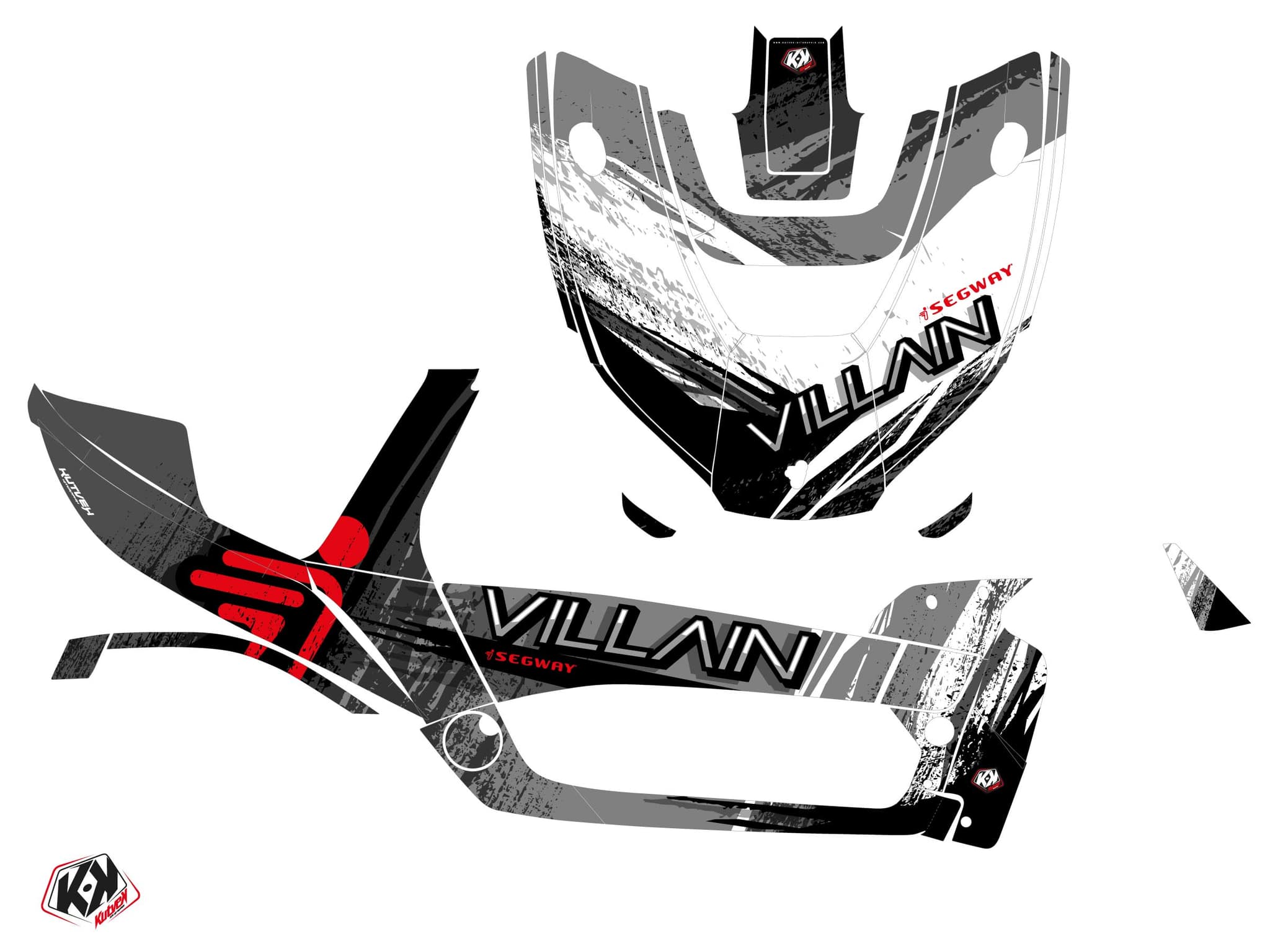 Kit Graphique SSV Boggy Segway Villain Gris | Segway | Kutvek - View 2
