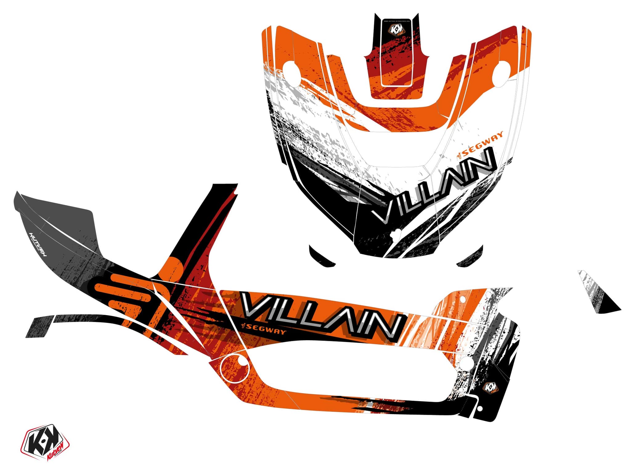 Segway Villain UTV Boggy Graphic Kit Orange | Segway | Kutvek - View 2