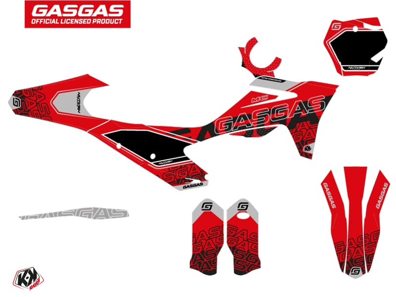 deko-set moto-cross border gasgas mc 125 schwarz | GASGAS | Kutvek - View 2