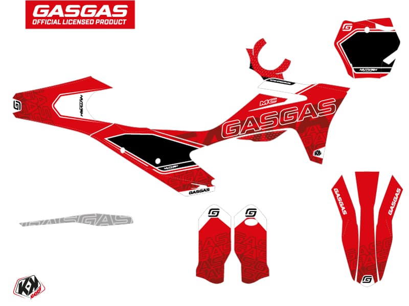 deko-set moto-cross border gasgas mc 125 rot | GASGAS | Kutvek - View 2