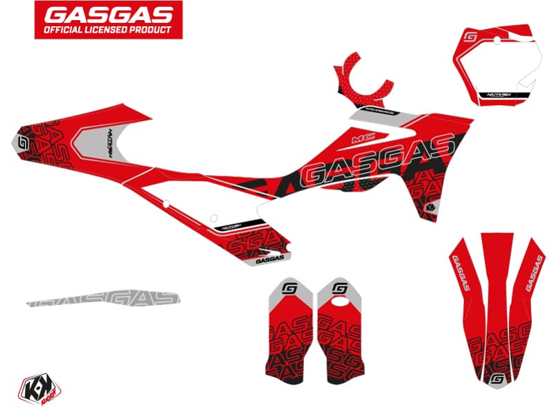 deko-set moto-cross border gasgas mcf 450 schwarz | GASGAS | Kutvek - View 2