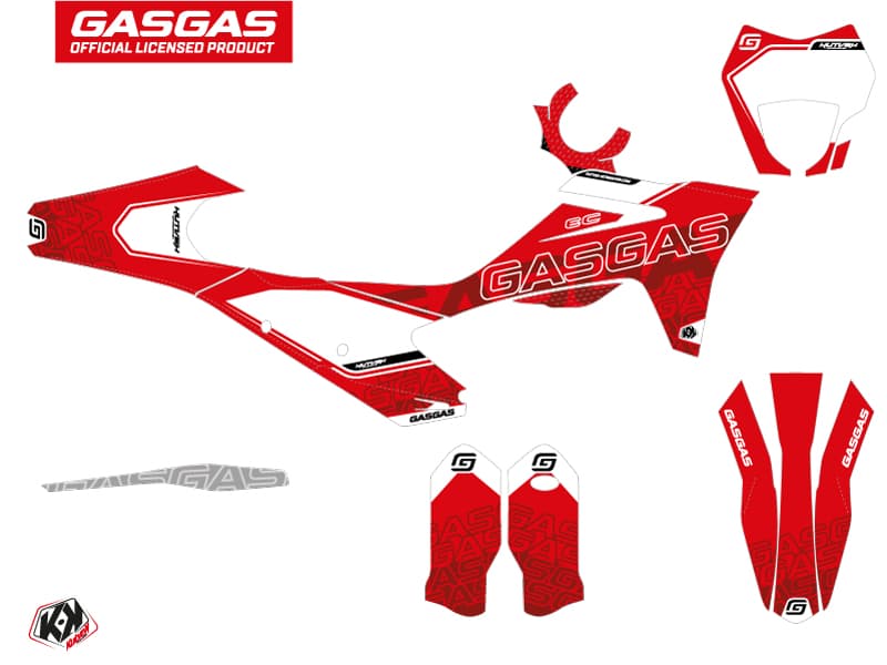 kit graphique motocross gasgas ec border rouge | GASGAS | Kutvek - View 2