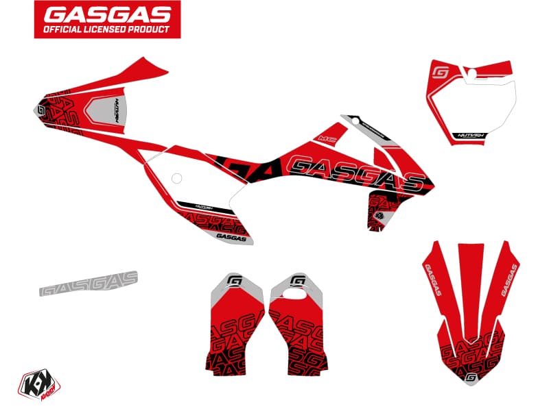 deko-set moto-cross border gasgas mc-e 5 schwarz | GASGAS | Kutvek - View 2