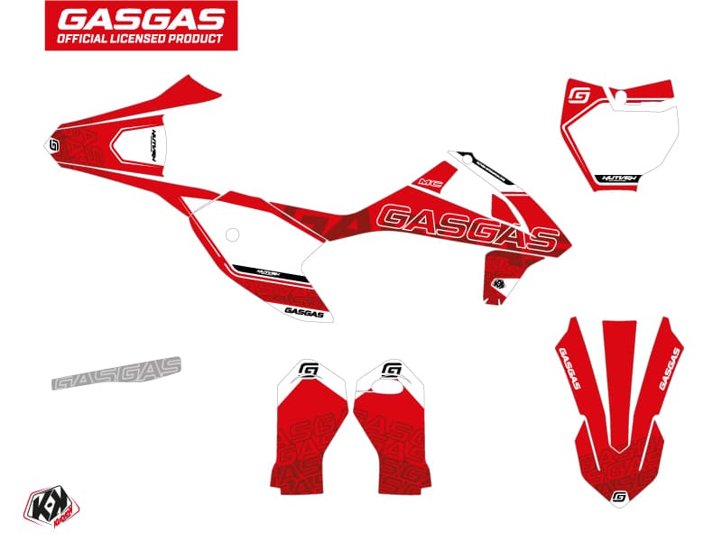 deko-set moto-cross border gasgas mc-e 5 rot | GASGAS | Kutvek - View 2