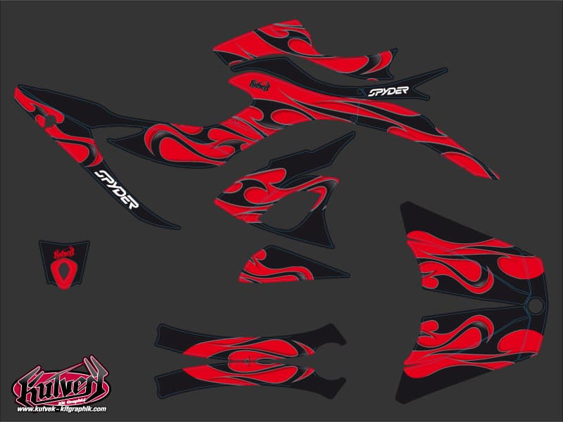 Kit graphique Hybride Burn Can Am Spyder RS Rouge | Can am | Kutvek - View 2