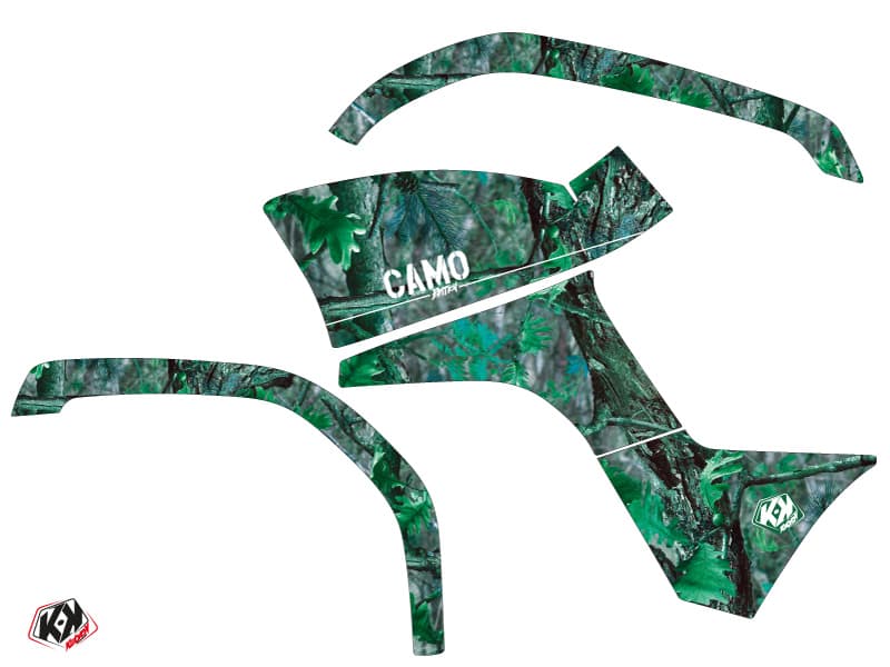 Kit graphique Quad Camo Yamaha 125 Grizzly Vert | Yamaha | Kutvek - View 2