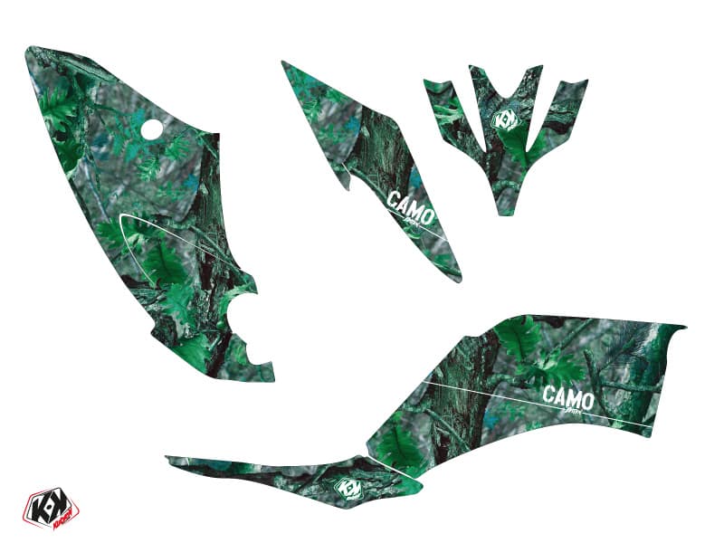 Kit graphique Quad Camo Yamaha 250 Raptor Vert | Yamaha | Kutvek - View 2