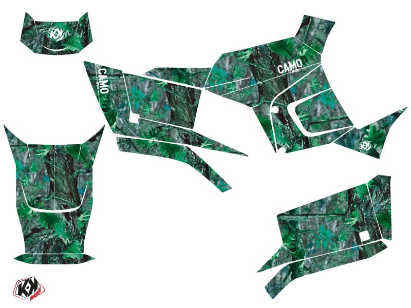 Kit graphique Quad Camo Kymco 300 MXU R Vert | Kymko | Kutvek - View 2
