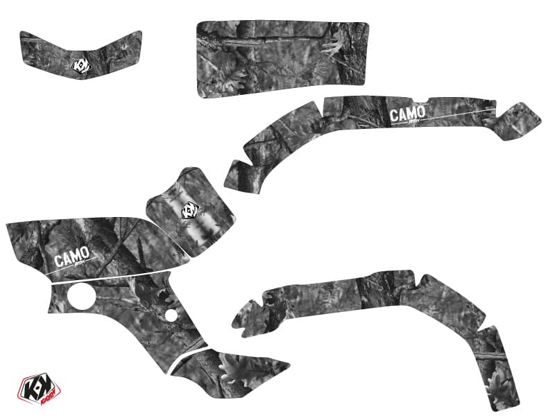 kit graphique quad yamaha grizzly 350 camo gris | Yamaha | Kutvek - View 2