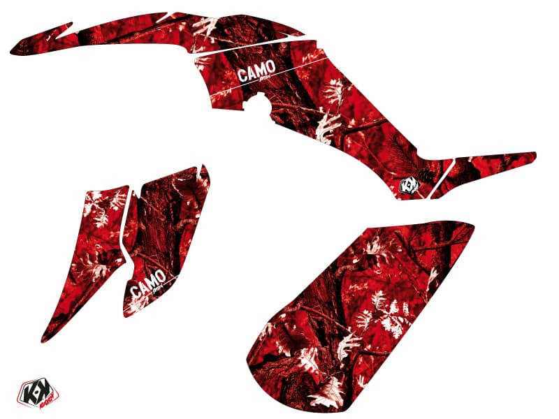 kit graphique quad yamaha raptor 350 camo rouge | Yamaha | Kutvek - View 2