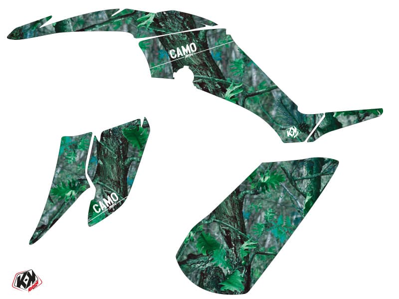 Kit graphique Quad Camo Yamaha 350 Raptor Vert | Yamaha | Kutvek - View 2