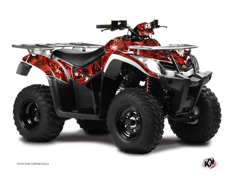 Kit graphique Quad Camo Kymco 400 MXU Rouge
