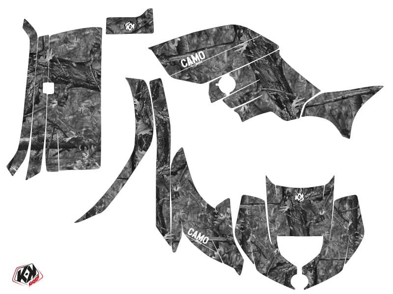 kit graphique quad yamaha grizzly 450 camo gris | Yamaha | Kutvek - View 2