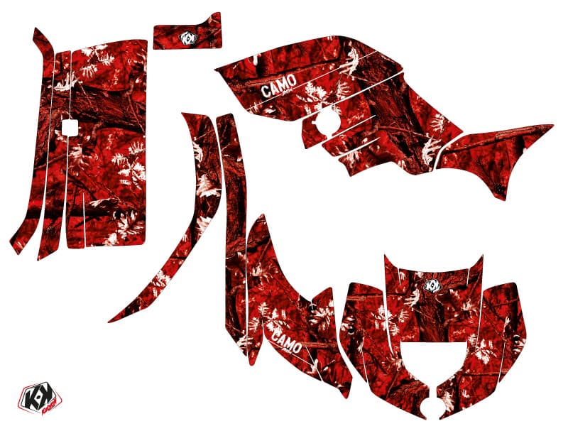deko-set quad camo yamaha 450 grizzly rot | Yamaha | Kutvek - View 2