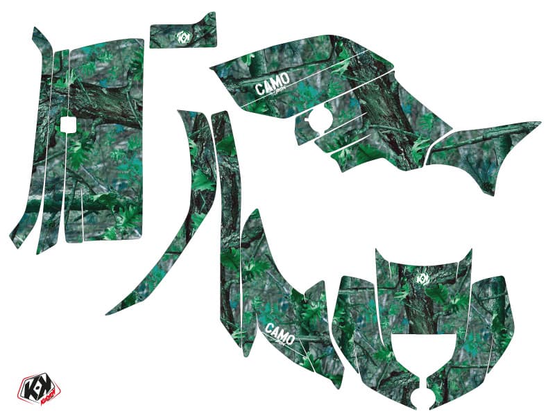 kit graphique quad yamaha grizzly 450 camo vert | Yamaha | Kutvek - View 2