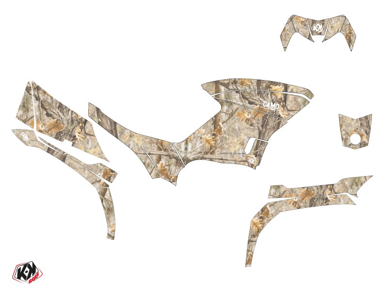 kit graphique quad yamaha kodiak 450 camo sable | Yamaha | Kutvek - View 2