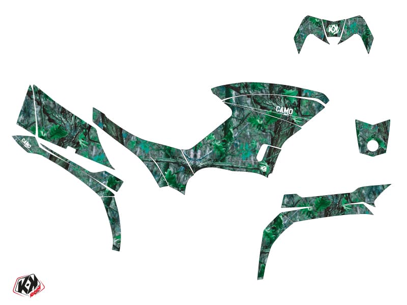 kit graphique quad yamaha kodiak 450 camo vert | Yamaha | Kutvek - View 2
