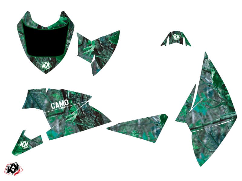 kit graphique quad polaris outlaw 450 camo vert | Polaris | Kutvek - View 2
