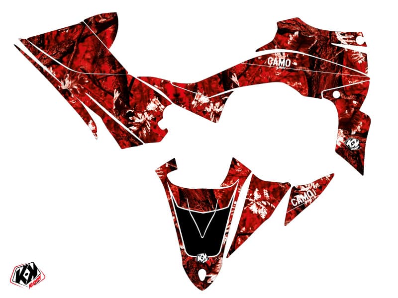 Yamaha 450 YFZ R ATV Camo Graphic Kit Red | Yamaha | Kutvek - View 2