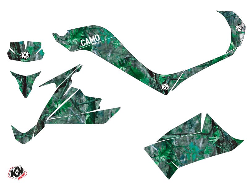 kit graphique quad kymco maxxer 90 camo vert | Kymko | Kutvek - View 2