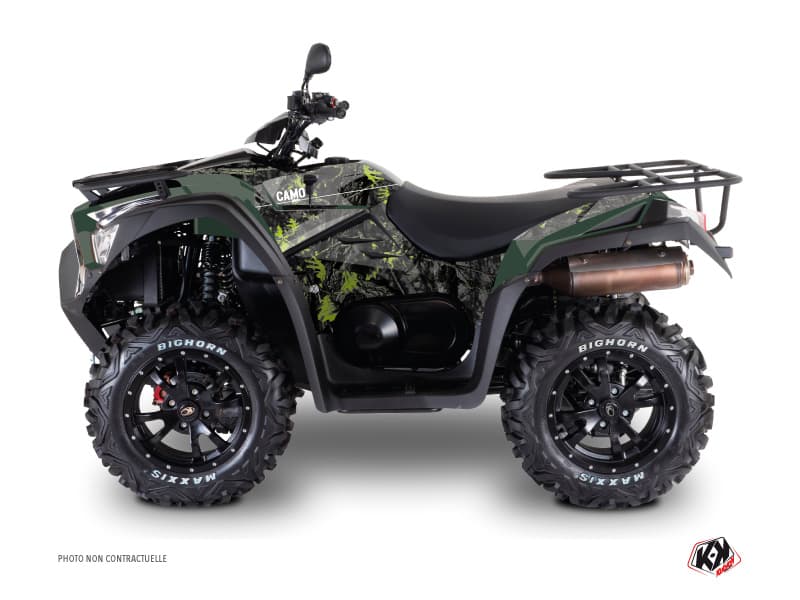 Kit graphique Quad Camo Kymco 550 MXU Noir Vert