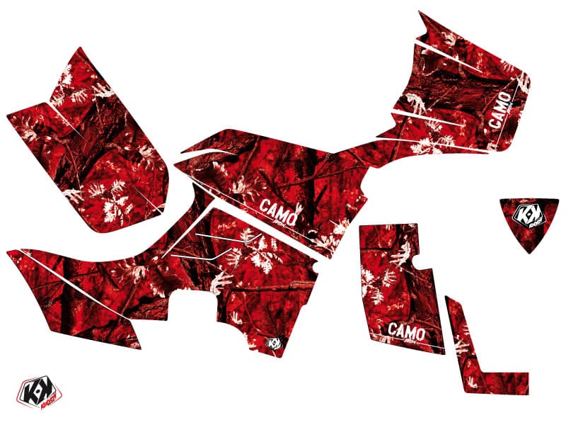Kit graphique Quad Camo Kymco 550 MXU Rouge | Kymko | Kutvek - View 2