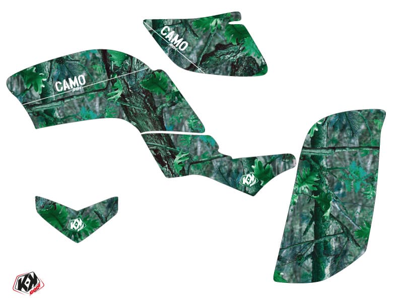 kit graphique quad yamaha raptor 660 camo vert | Yamaha | Kutvek - View 2