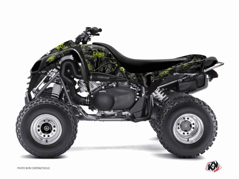 Kit graphique Quad Camo Kawasaki 700 KFX Noir Vert