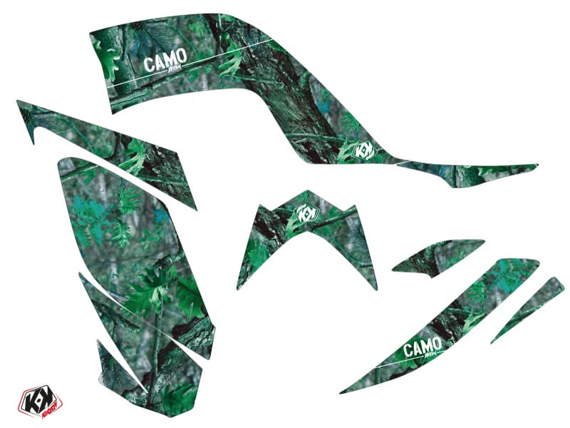 kit graphique quad yamaha raptor 700 camo vert | Yamaha | Kutvek - View 2