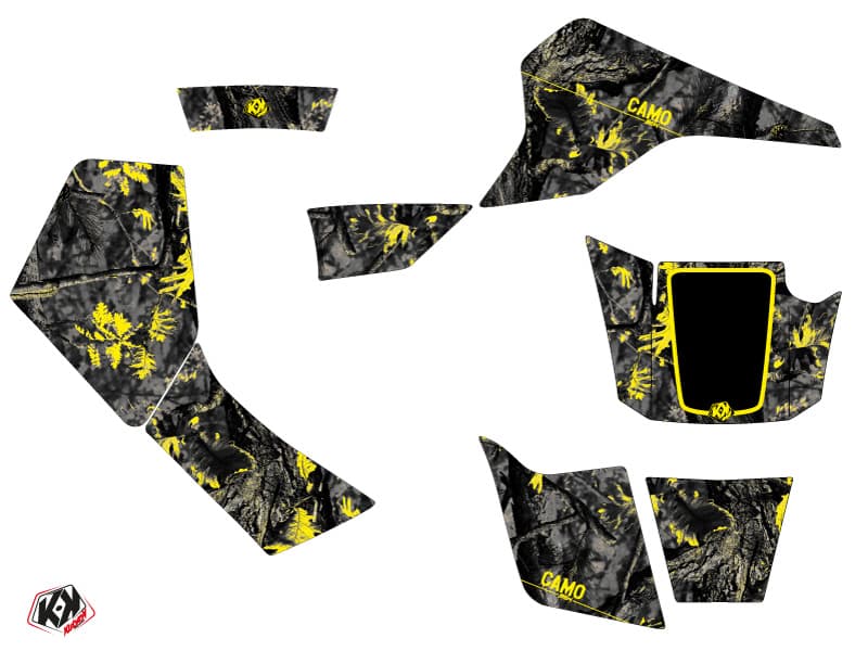 kit graphique quad suzuki lt 80 quadsport camo noir-jaune | Suzuki | Kutvek - View 2