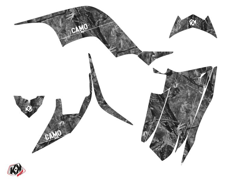 kit graphique quad yamaha raptor 90 camo gris | Yamaha | Kutvek - View 2