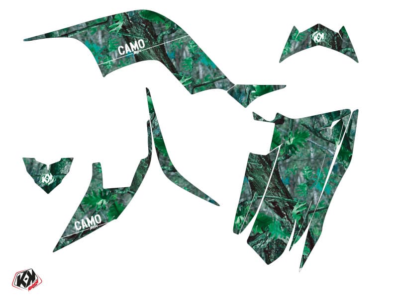 Kit graphique Quad Camo Yamaha 90 Raptor Vert | Yamaha | Kutvek - View 2