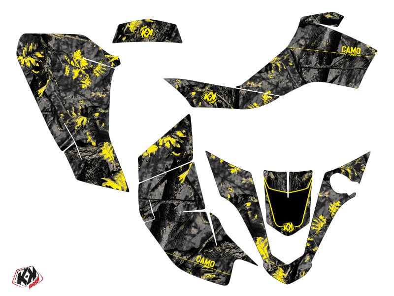 Kit graphique Quad Camo Suzuki Z 50 Noir Jaune | Suzuki | Kutvek - View 2
