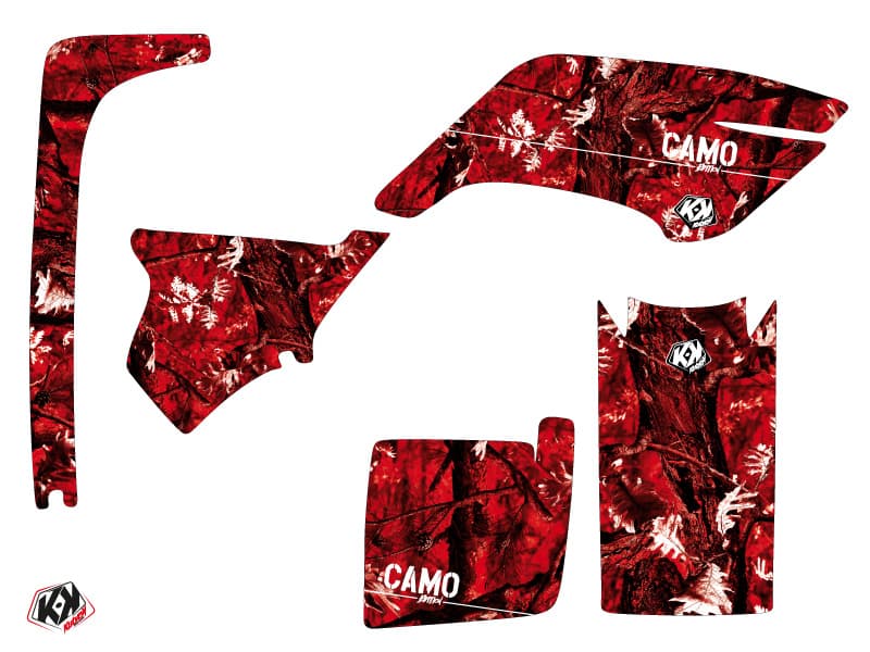 kit graphique quad yamaha breeze 125 camo rouge | Yamaha | Kutvek - View 2
