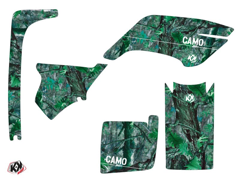kit graphique quad yamaha breeze 125 camo vert | Yamaha | Kutvek - View 2