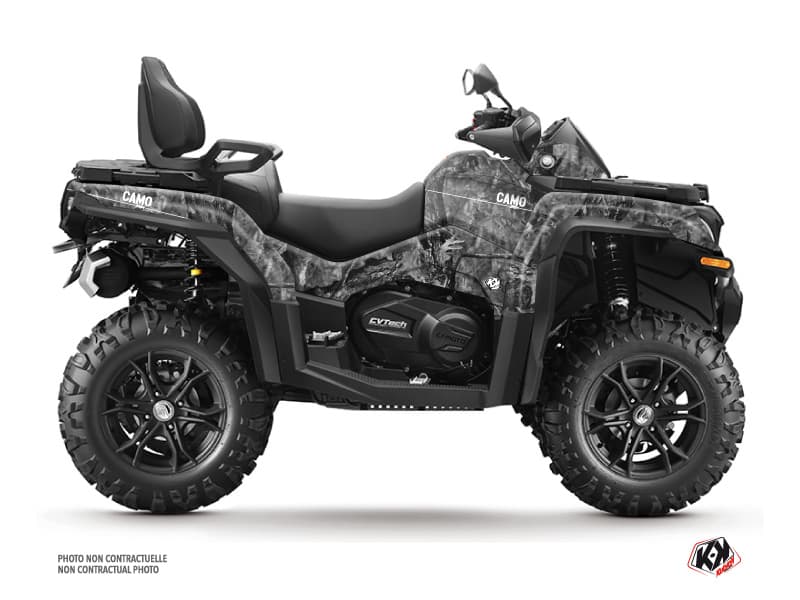 kit graphique quad cf moto cforce 1000 camo gris  