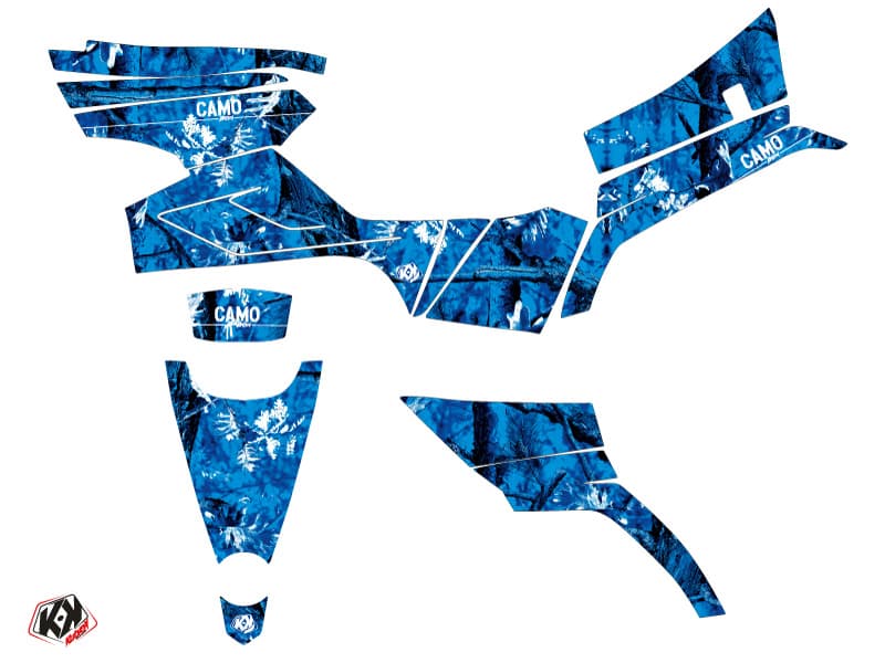 Kit graphique Quad Camo CF MOTO CFORCE 450 S Bleu | CF Moto | Kutvek - View 2