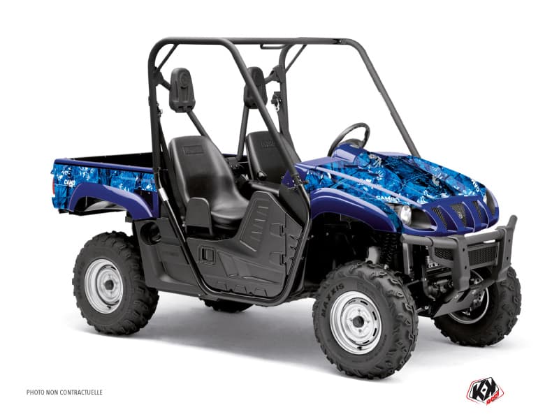 kit graphique ssv yamaha rhino camo bleu  