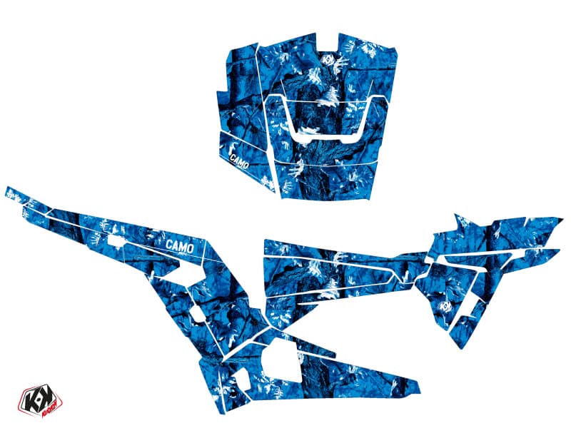 UTV Camo Polaris RZR 1000 Blue Graphic Kit | Polaris | Kutvek - View 2