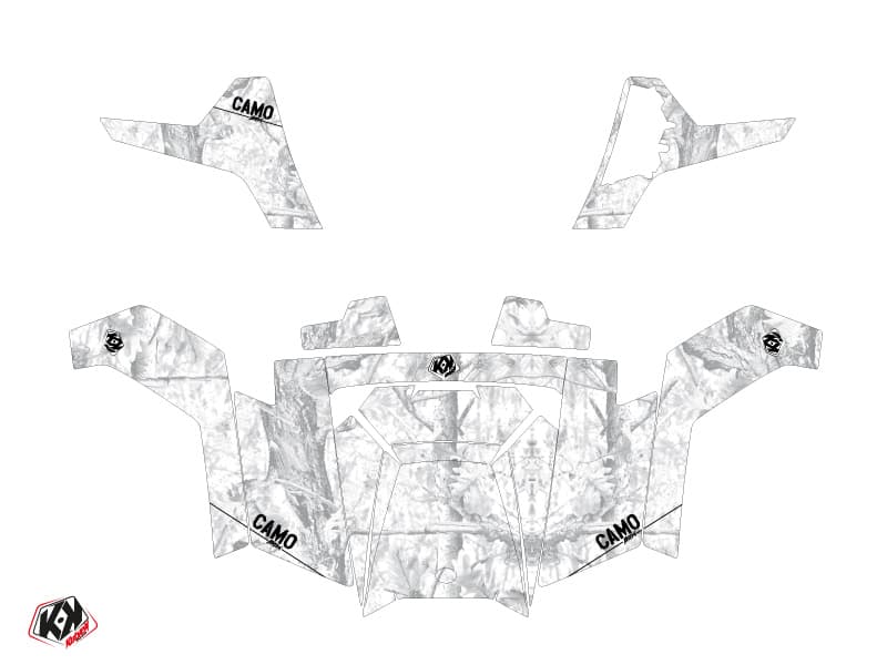 kit graphique ssv polaris rzr 570 camo blanc | Polaris | Kutvek - View 2
