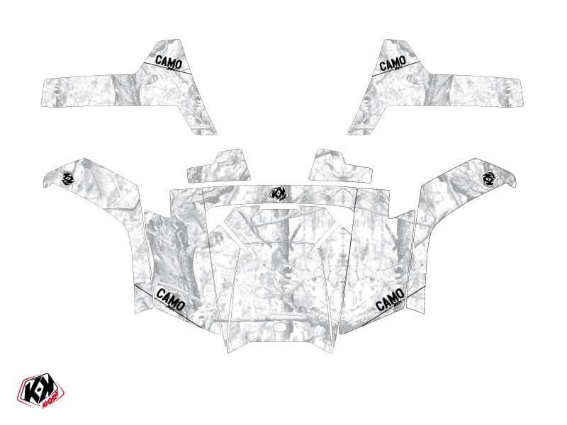 Kit graphique SSV Camo Polaris RZR 800 S Blanc | Polaris | Kutvek - View 2