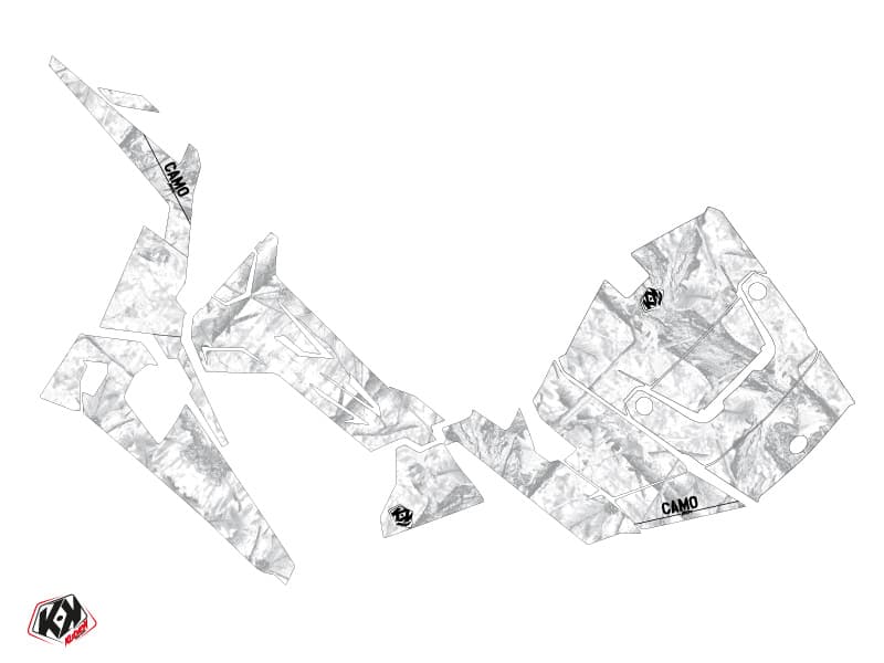 kit graphique ssv polaris rzr 900 camo blanc | Polaris | Kutvek - View 2