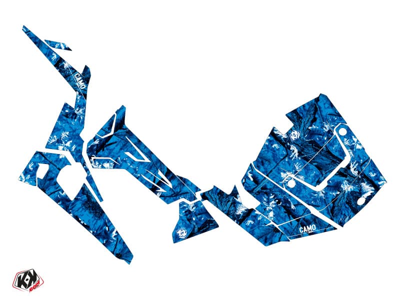 Kit graphique SSV Camo Polaris RZR 900 Bleu | Polaris | Kutvek - View 2