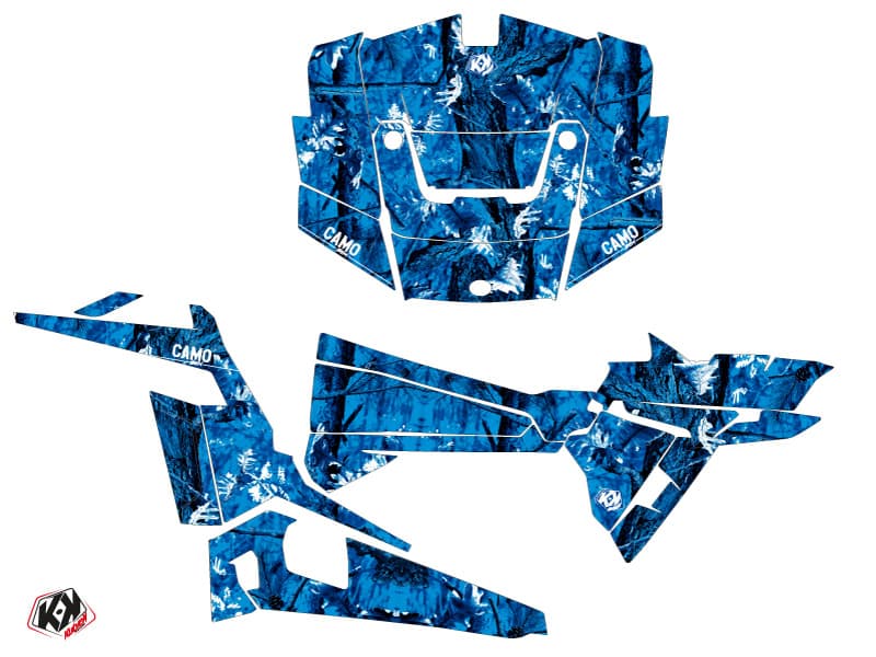 Kit graphique SSV Camo Polaris RZR 900 S Bleu | Polaris | Kutvek - View 2