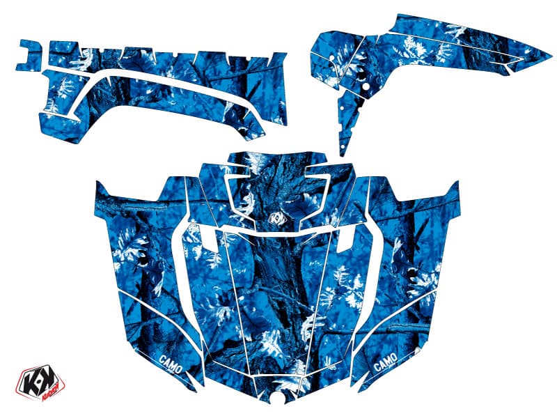 kit graphique ssv yamaha viking camo bleu | Yamaha | Kutvek - View 2