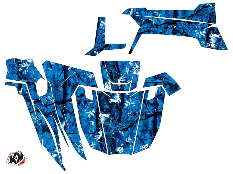 kit graphique ssv yamaha wolverine-r camo bleu | Yamaha | Kutvek - View 2